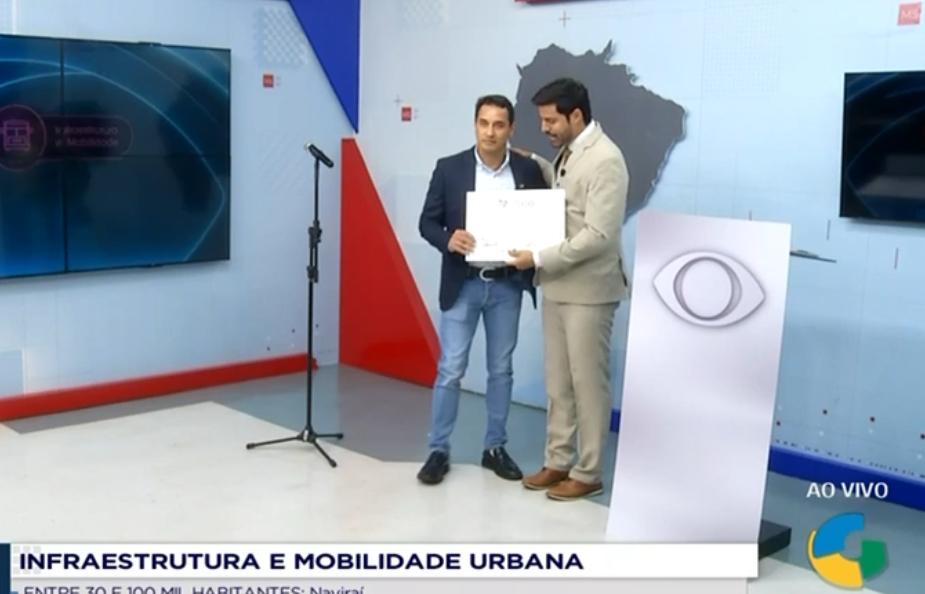 Naviraí é destaque Estadual no Prêmio da Band-MS sobre Infraestrutura e Mobilidade Urbana
